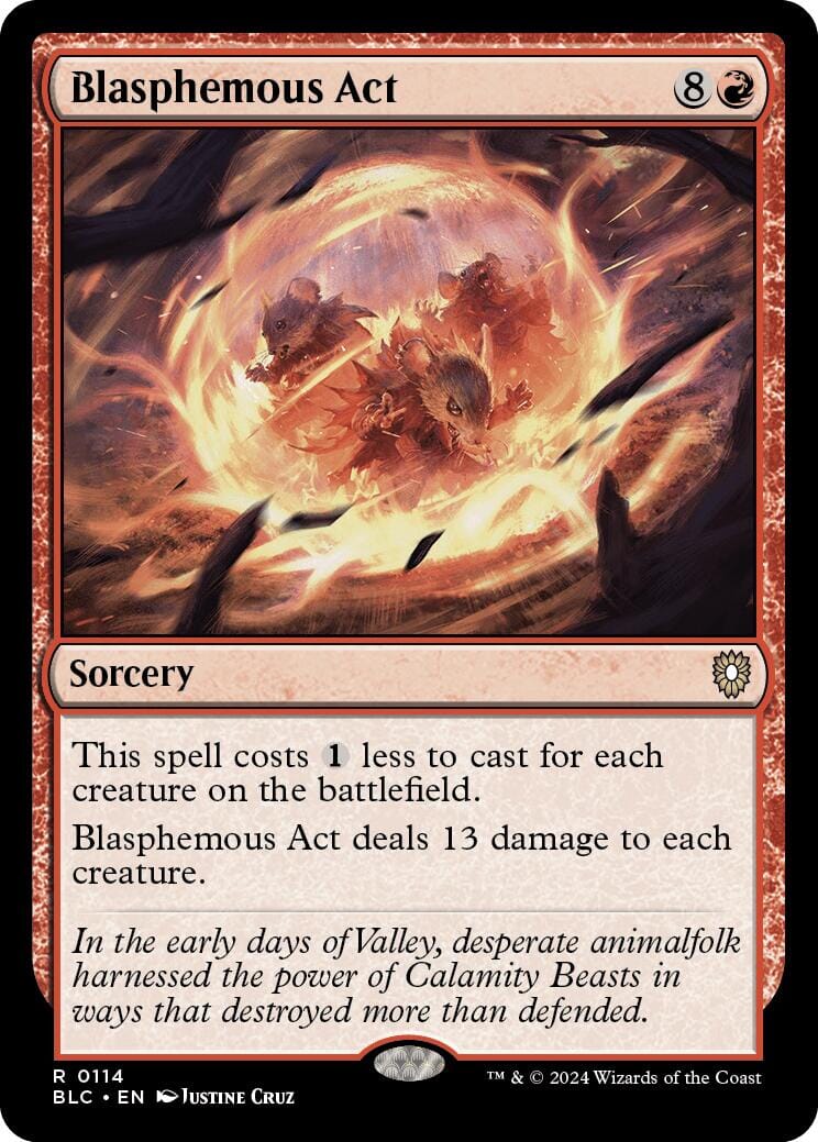 Blasphemous Act [Bloomburrow Commander] MTG Single Magic: The Gathering  | Multizone: Comics And Games