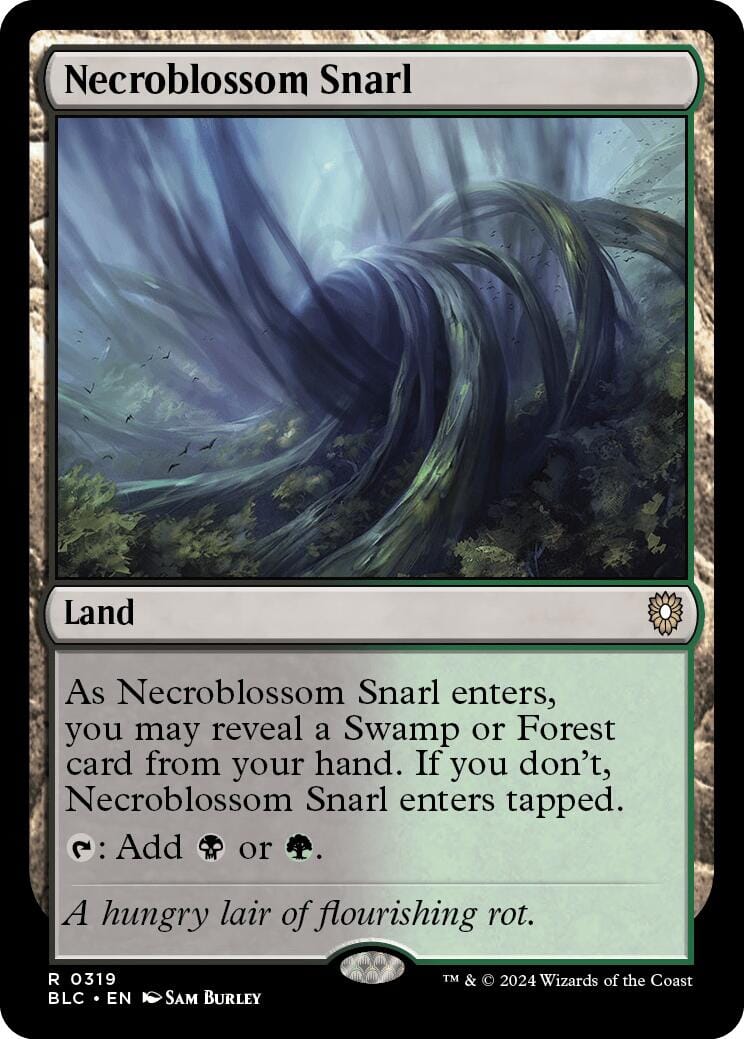Necroblossom Snarl [Bloomburrow Commander] MTG Single Magic: The Gathering  | Multizone: Comics And Games