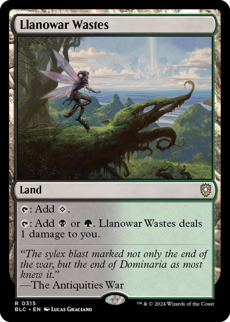 Llanowar Wastes [Bloomburrow Commander] MTG Single Magic: The Gathering  | Multizone: Comics And Games