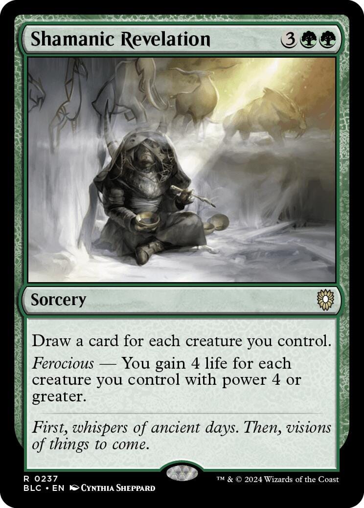 Shamanic Revelation [Bloomburrow Commander] MTG Single Magic: The Gathering  | Multizone: Comics And Games