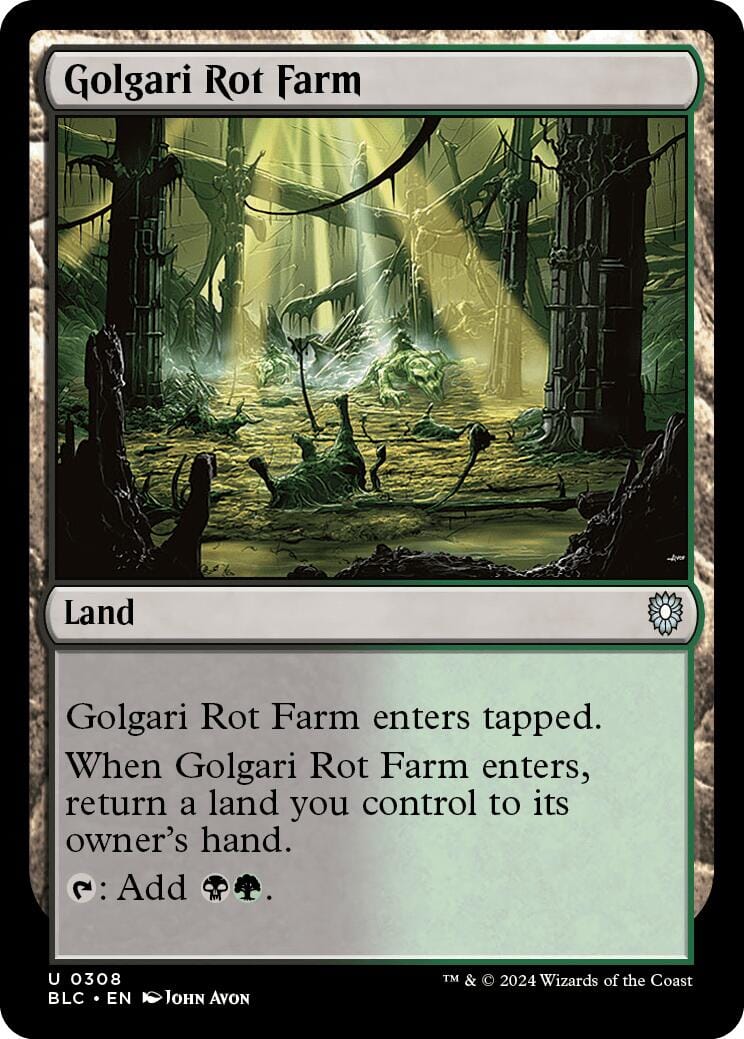 Golgari Rot Farm [Bloomburrow Commander] MTG Single Magic: The Gathering  | Multizone: Comics And Games