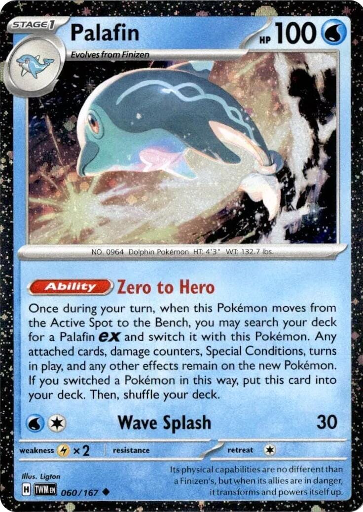 Palafin (060/167) (Cosmos Holo) [Scarlet & Violet: Twilight Masquerade] Pokemon Single Pokémon  | Multizone: Comics And Games
