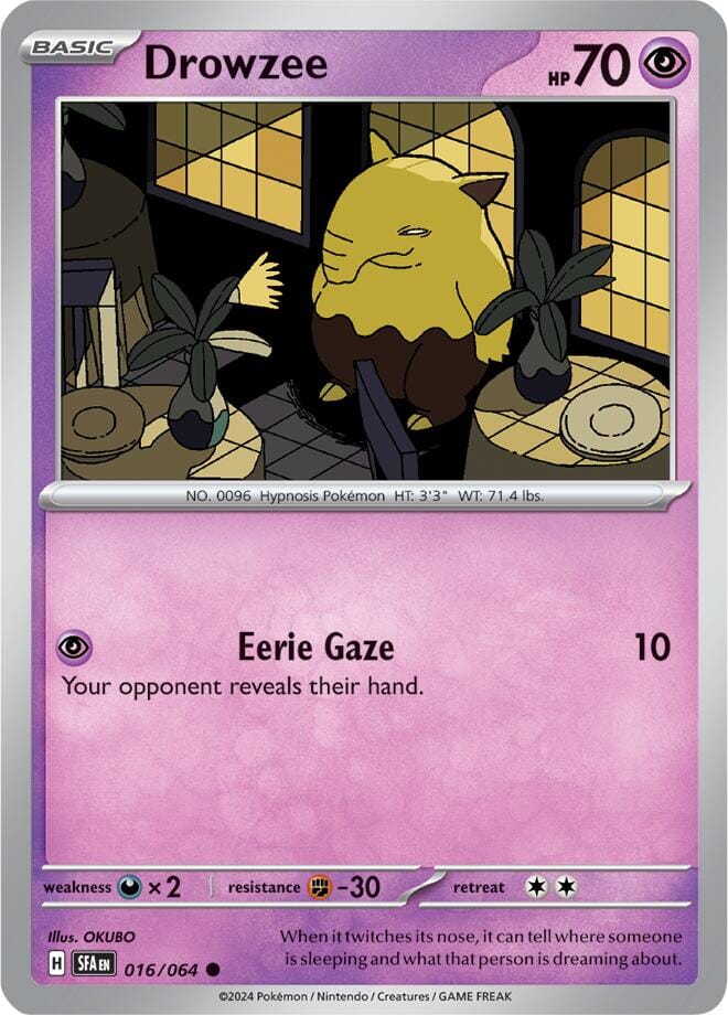 Drowzee (016/064) [Scarlet & Violet: Shrouded Fable] Pokemon Single Pokémon  | Multizone: Comics And Games