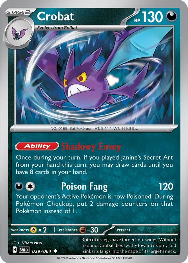 Crobat (029/064) [Scarlet & Violet: Shrouded Fable] Pokemon Single Pokémon  | Multizone: Comics And Games