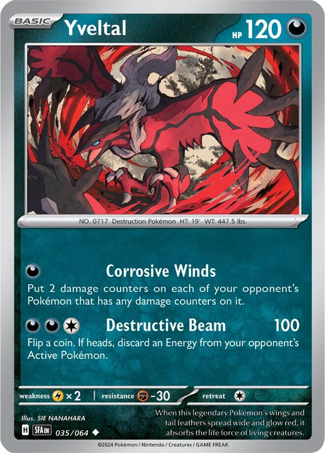 Yveltal (035/064) [Scarlet & Violet: Shrouded Fable] Pokemon Single Pokémon  | Multizone: Comics And Games