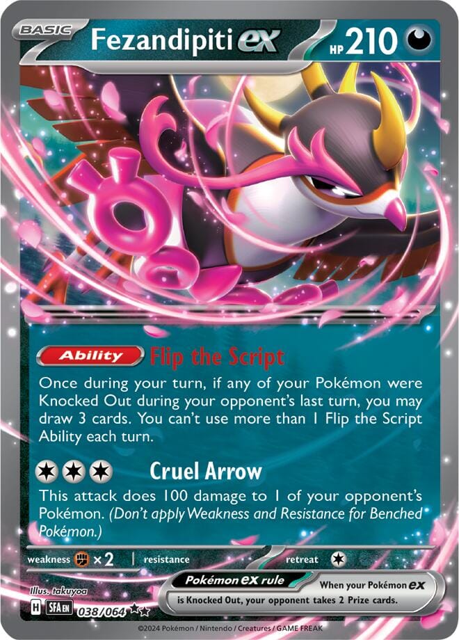 Fezandipiti ex (038/064) [Scarlet & Violet: Shrouded Fable] Pokemon Single Pokémon  | Multizone: Comics And Games
