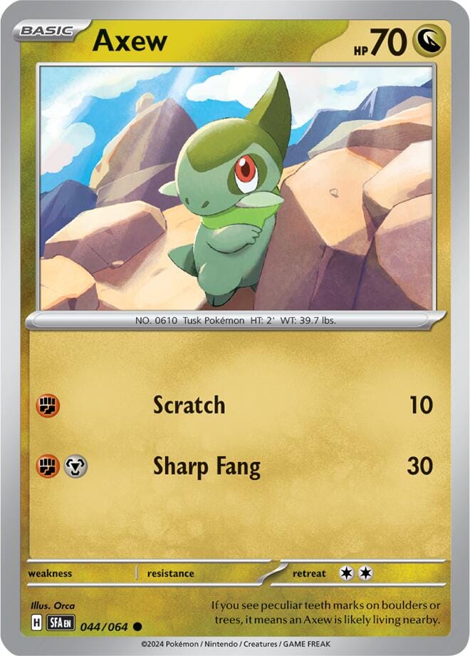 Axew (044/064) [Scarlet & Violet: Shrouded Fable] Pokemon Single Pokémon  | Multizone: Comics And Games