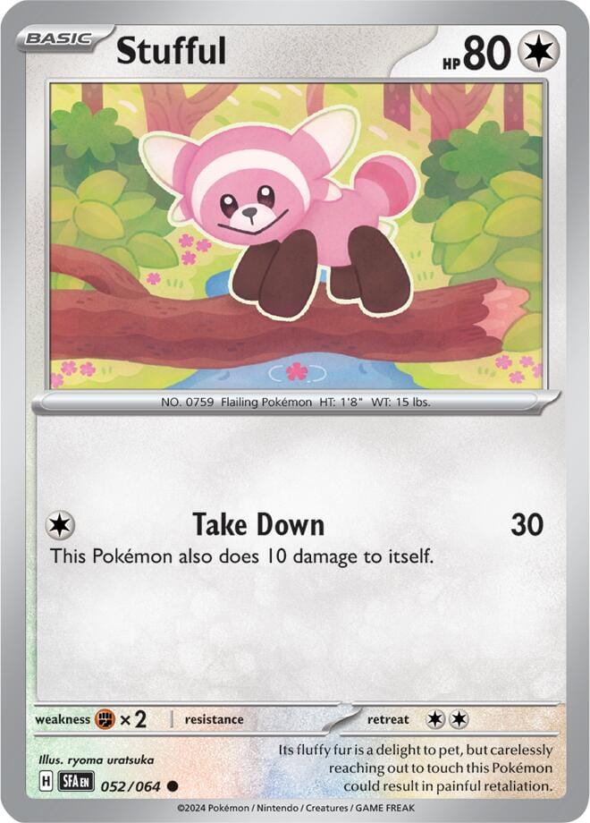 Stufful (052/064) [Scarlet & Violet: Shrouded Fable] Pokemon Single Pokémon  | Multizone: Comics And Games