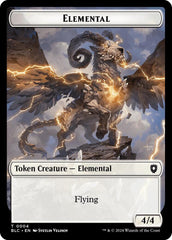Elemental // Shark Double-Sided Token [Bloomburrow Commander Tokens] MTG Single Magic: The Gathering  | Multizone: Comics And Games