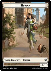 Human // Soldier Double-Sided Token [Bloomburrow Commander Tokens] MTG Single Magic: The Gathering  | Multizone: Comics And Games