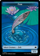 Bird (011) // Fish Double-Sided Token [Bloomburrow Commander Tokens] MTG Single Magic: The Gathering  | Multizone: Comics And Games