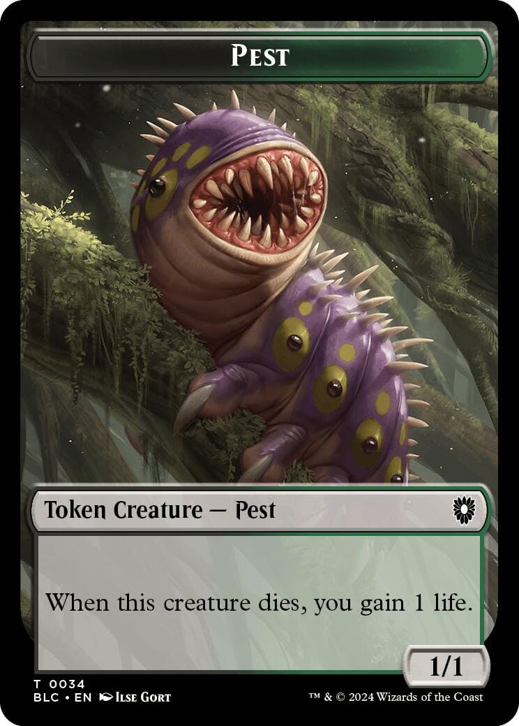 Pest // Shapeshifter Double-Sided Token [Bloomburrow Commander Tokens] MTG Single Magic: The Gathering  | Multizone: Comics And Games