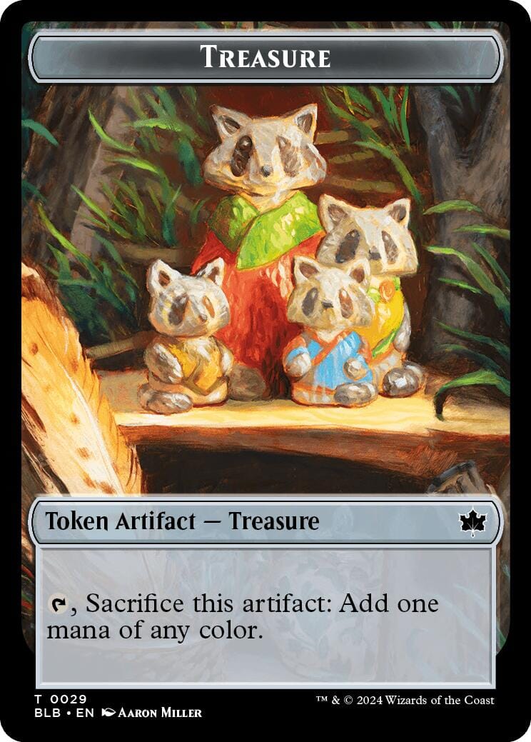 Prosperous Bandit // Treasure Double-Sided Token [Bloomburrow Commander Tokens] MTG Single Magic: The Gathering  | Multizone: Comics And Games
