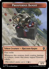 Prosperous Bandit // Treasure Double-Sided Token [Bloomburrow Commander Tokens] MTG Single Magic: The Gathering  | Multizone: Comics And Games