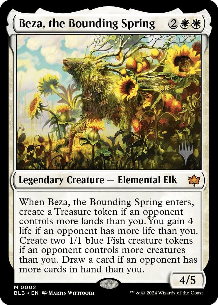 Beza, the Bounding Spring (Promo Pack) [Bloomburrow Promos] MTG Single Magic: The Gathering  | Multizone: Comics And Games