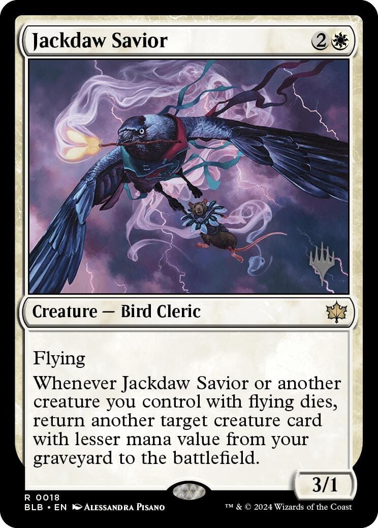 Jackdaw Savior (Promo Pack) [Bloomburrow Promos] MTG Single Magic: The Gathering  | Multizone: Comics And Games