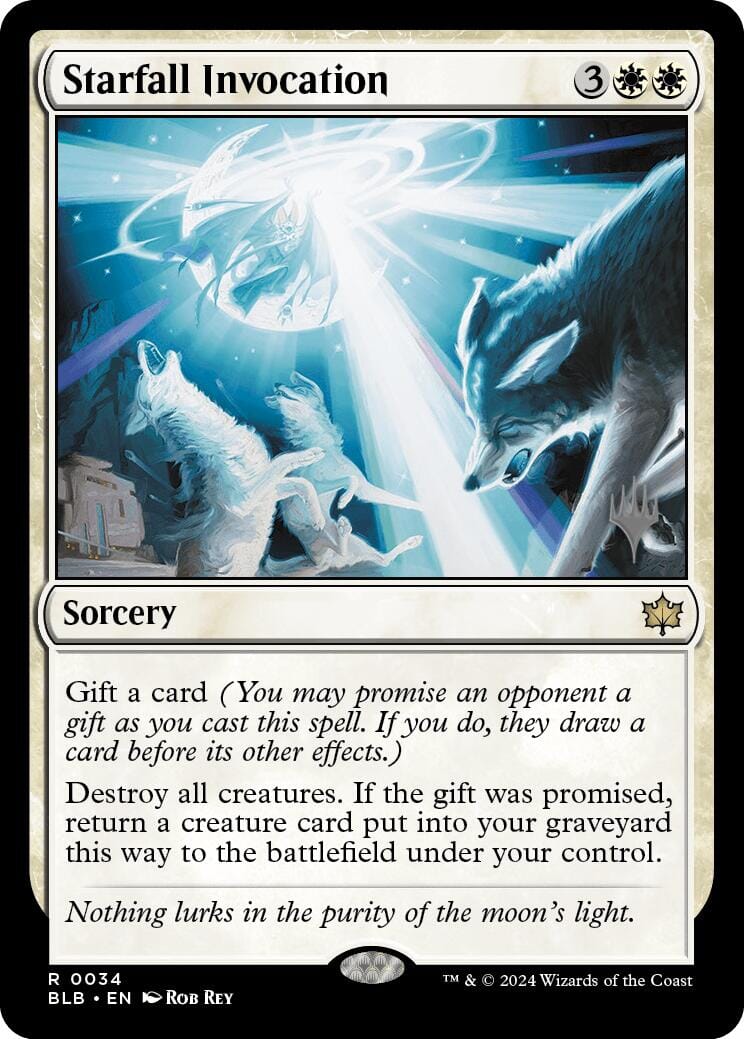 Starfall Invocation (Promo Pack) [Bloomburrow Promos] MTG Single Magic: The Gathering  | Multizone: Comics And Games