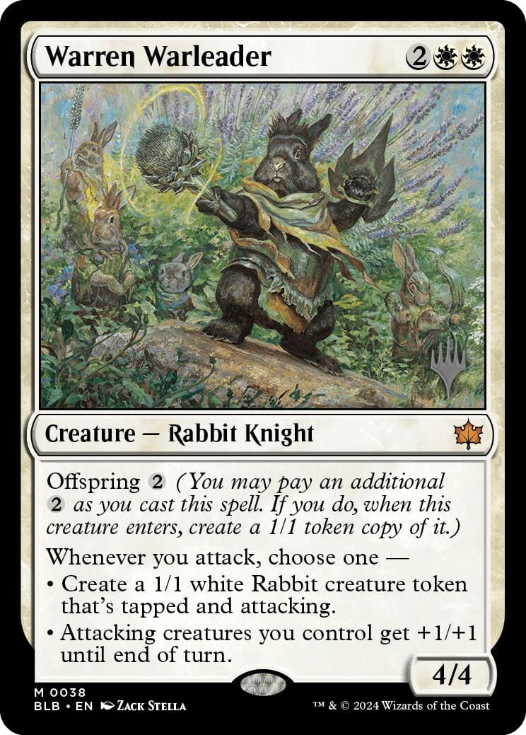 Warren Warleader (Promo Pack) [Bloomburrow Promos] MTG Single Magic: The Gathering  | Multizone: Comics And Games