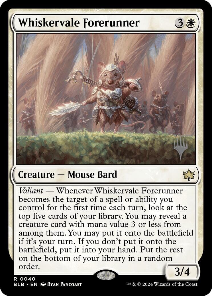 Whiskervale Forerunner (Promo Pack) [Bloomburrow Promos] MTG Single Magic: The Gathering  | Multizone: Comics And Games