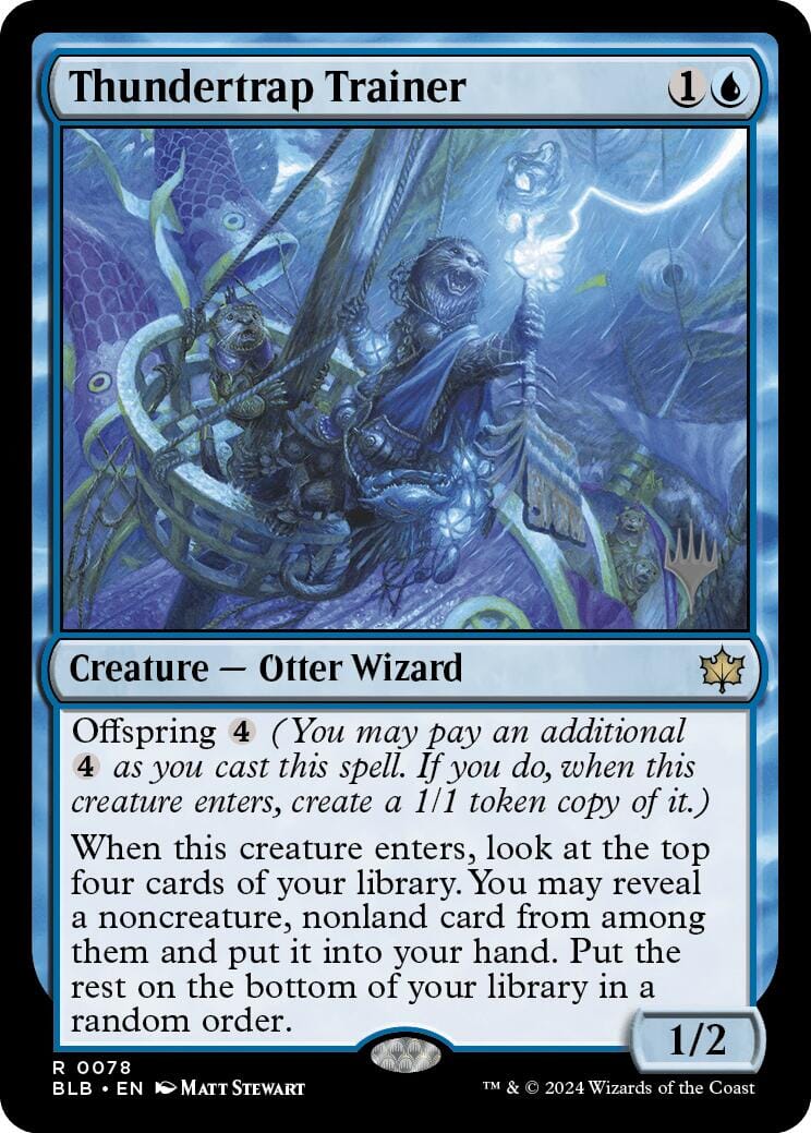 Thundertrap Trainer (Promo Pack) [Bloomburrow Promos] MTG Single Magic: The Gathering  | Multizone: Comics And Games
