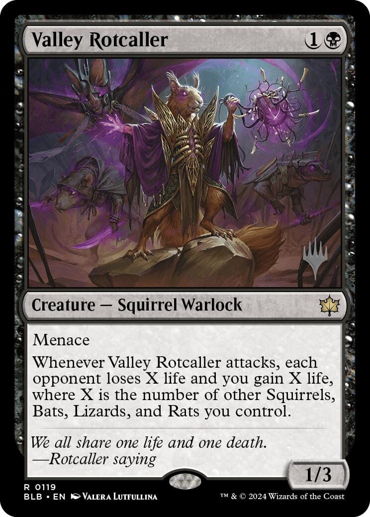 Valley Rotcaller (Promo Pack) [Bloomburrow Promos] MTG Single Magic: The Gathering  | Multizone: Comics And Games