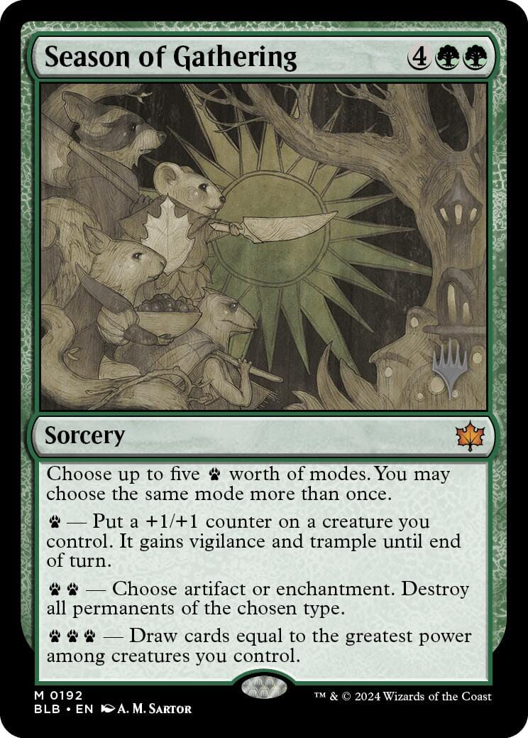Season of Gathering (Promo Pack) [Bloomburrow Promos] MTG Single Magic: The Gathering  | Multizone: Comics And Games