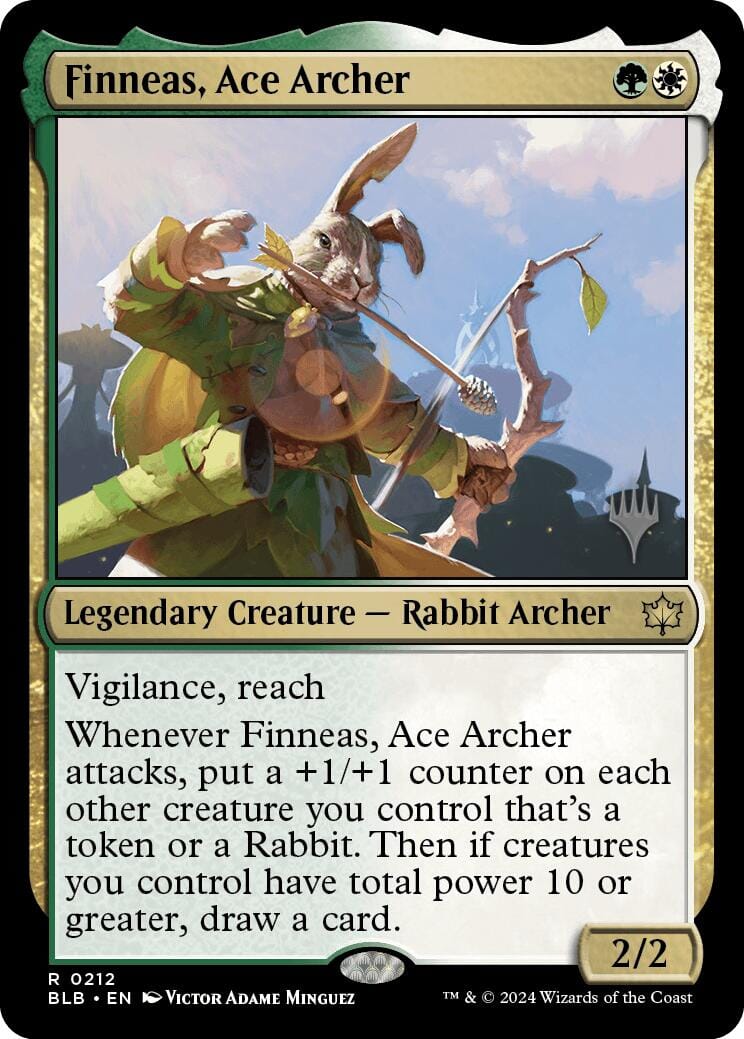 Finneas, Ace Archer (Promo Pack) [Bloomburrow Promos] MTG Single Magic: The Gathering  | Multizone: Comics And Games