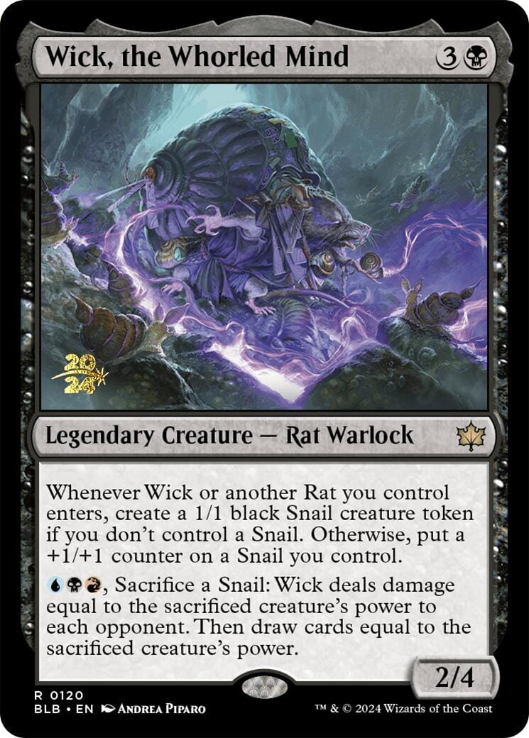 Wick, the Whorled Mind [Bloomburrow Prerelease Promos] MTG Single Magic: The Gathering  | Multizone: Comics And Games