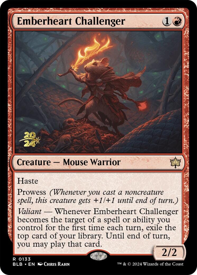 Emberheart Challenger [Bloomburrow Prerelease Promos] MTG Single Magic: The Gathering  | Multizone: Comics And Games