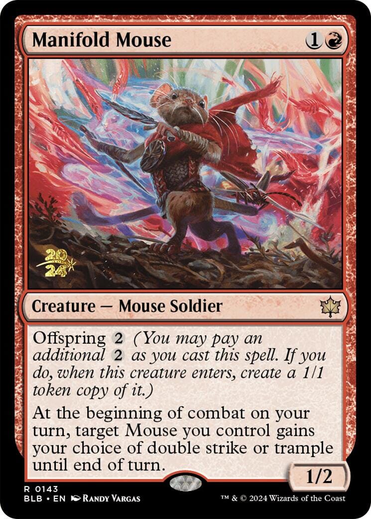 Manifold Mouse [Bloomburrow Prerelease Promos] MTG Single Magic: The Gathering  | Multizone: Comics And Games