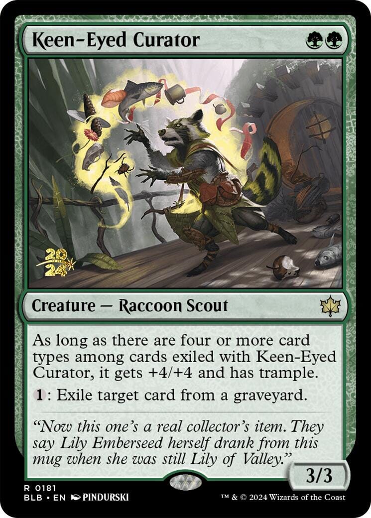 Keen-Eyed Curator [Bloomburrow Prerelease Promos] MTG Single Magic: The Gathering  | Multizone: Comics And Games