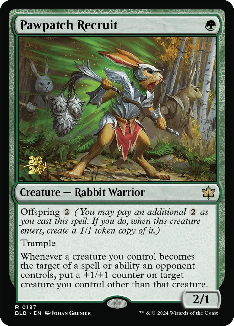 Pawpatch Recruit [Bloomburrow Prerelease Promos] MTG Single Magic: The Gathering  | Multizone: Comics And Games