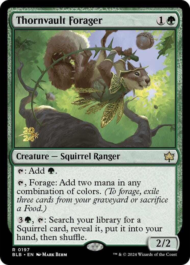 Thornvault Forager [Bloomburrow Prerelease Promos] MTG Single Magic: The Gathering  | Multizone: Comics And Games