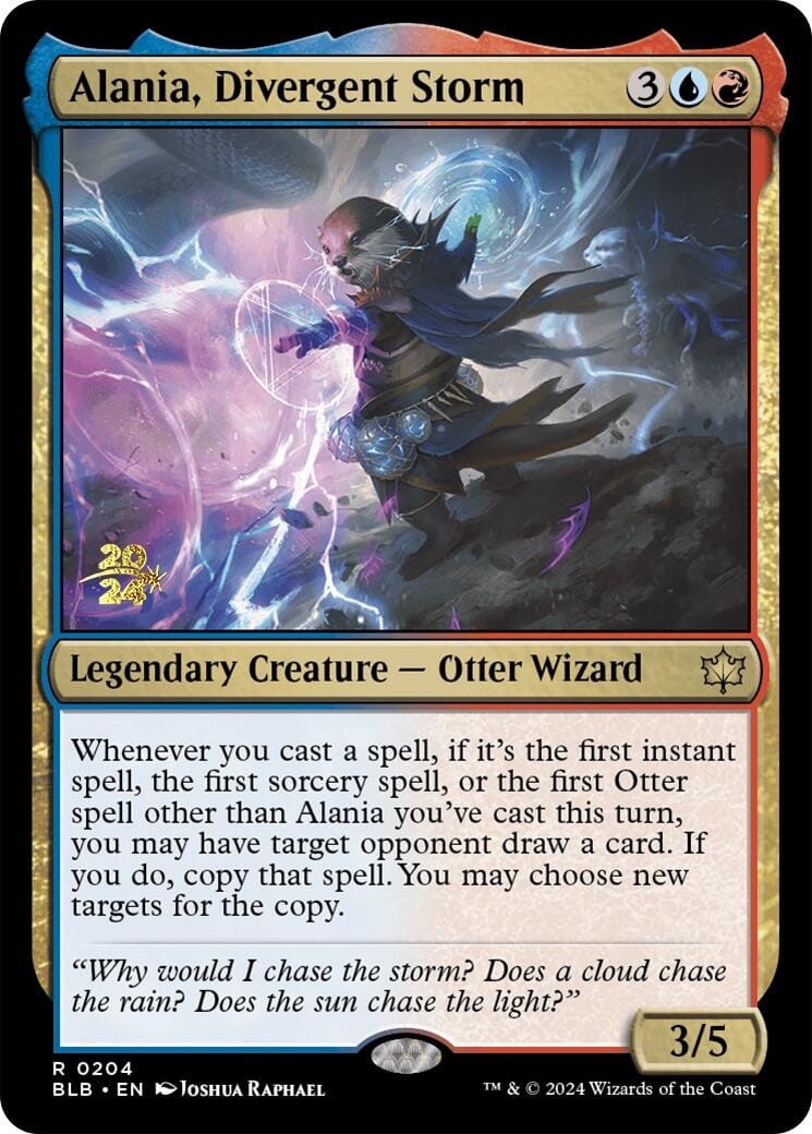 Alania, Divergent Storm [Bloomburrow Prerelease Promos] MTG Single Magic: The Gathering  | Multizone: Comics And Games