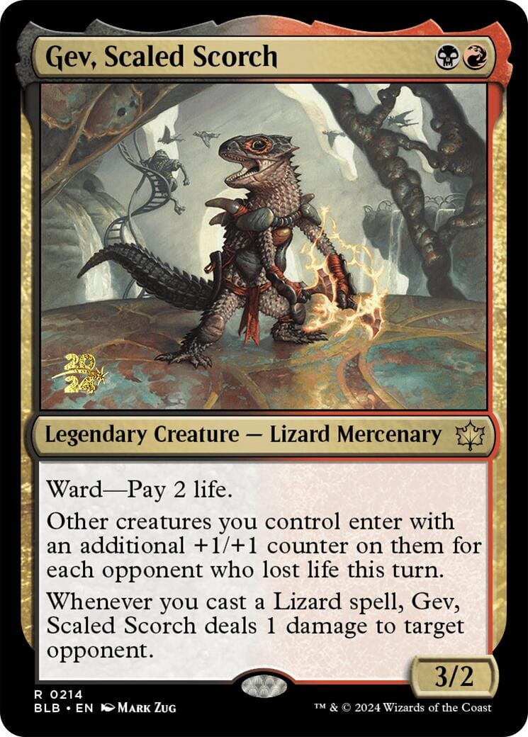 Gev, Scaled Scorch [Bloomburrow Prerelease Promos] MTG Single Magic: The Gathering  | Multizone: Comics And Games