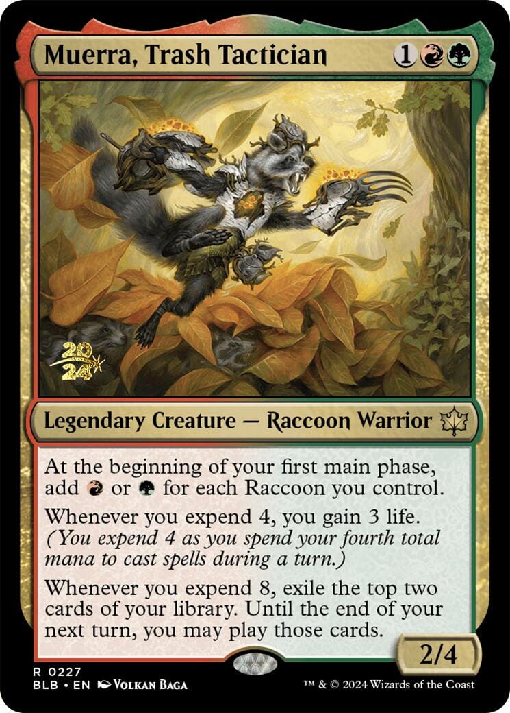 Muerra, Trash Tactician [Bloomburrow Prerelease Promos] MTG Single Magic: The Gathering  | Multizone: Comics And Games