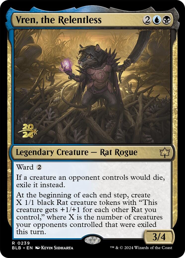 Vren, the Relentless [Bloomburrow Prerelease Promos] MTG Single Magic: The Gathering  | Multizone: Comics And Games