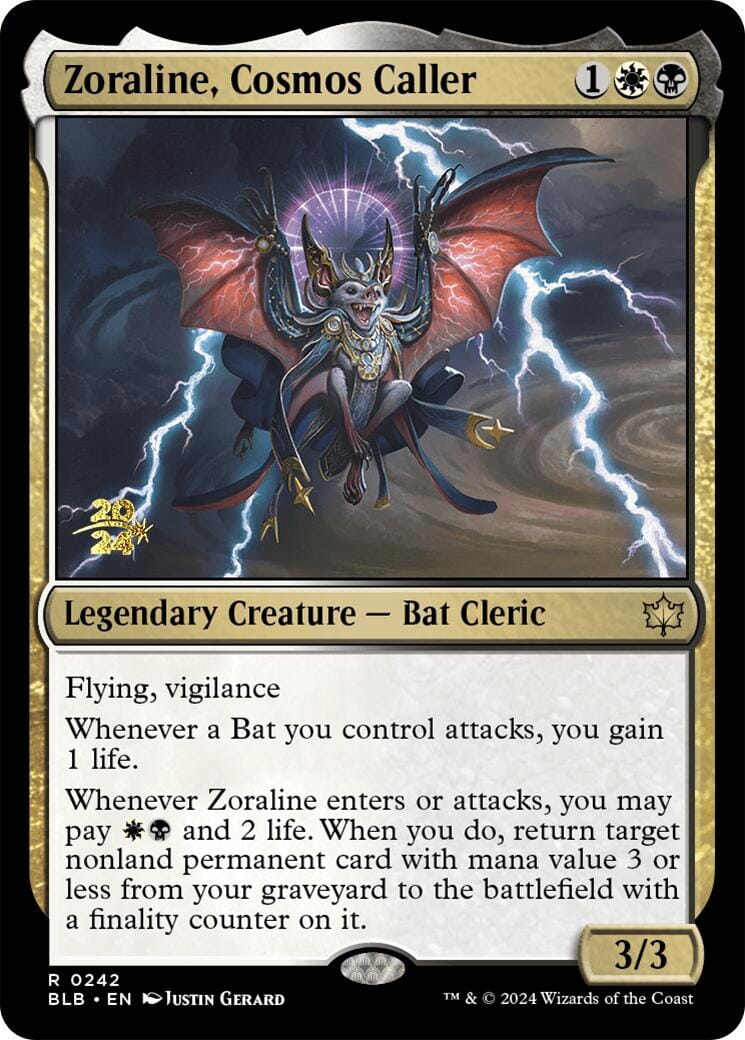 Zoraline, Cosmos Caller [Bloomburrow Prerelease Promos] MTG Single Magic: The Gathering  | Multizone: Comics And Games