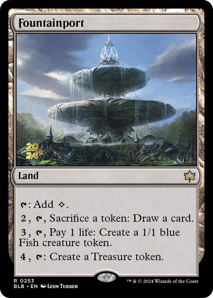 Fountainport [Bloomburrow Prerelease Promos] MTG Single Magic: The Gathering  | Multizone: Comics And Games
