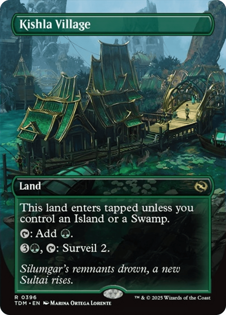 Kishla Village (Borderless) [Tarkir: Dragonstorm] MTG Single Magic: The Gathering  | Multizone: Comics And Games