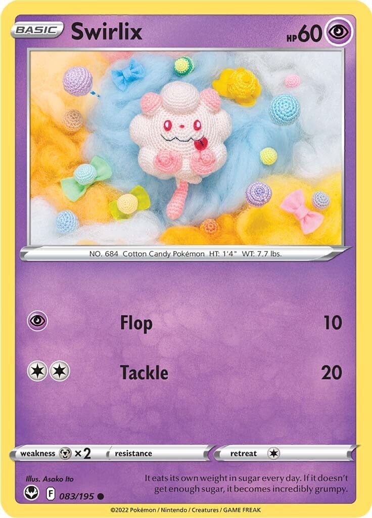 Swirlix (083/195) [Sword & Shield: Silver Tempest] Pokemon Single Pokémon  | Multizone: Comics And Games