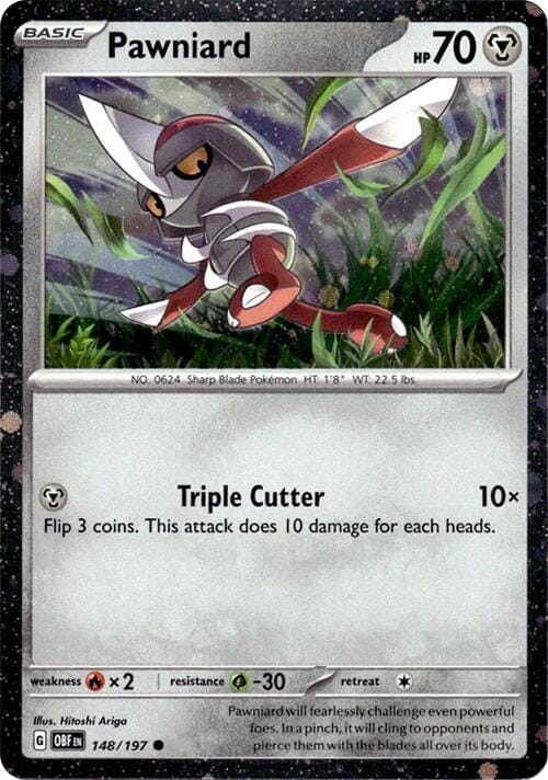 Pawniard (148/197) (Cosmos Holo) [Miscellaneous Cards] Pokemon Single Pokémon  | Multizone: Comics And Games