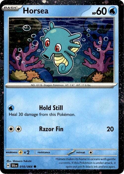 Horsea (010/064) (Cosmos Holo) [Miscellaneous Cards] Pokemon Single Pokémon  | Multizone: Comics And Games