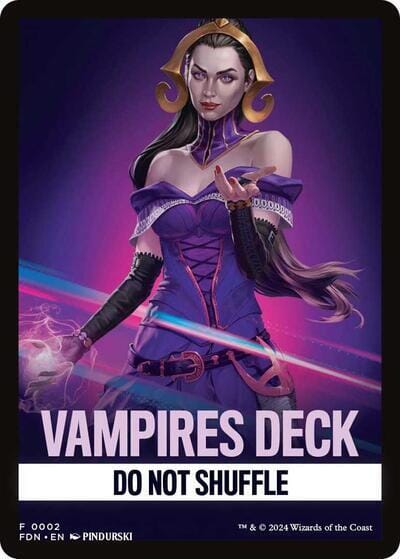 Vampires Deck Theme Card [Foundations Tokens] MTG Single Magic: The Gathering  | Multizone: Comics And Games