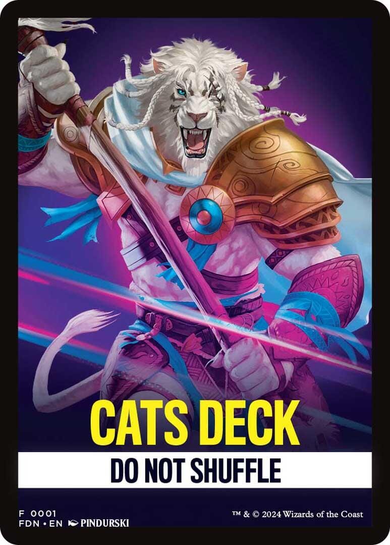 Cats Deck Theme Card [Foundations Tokens] MTG Single Magic: The Gathering  | Multizone: Comics And Games