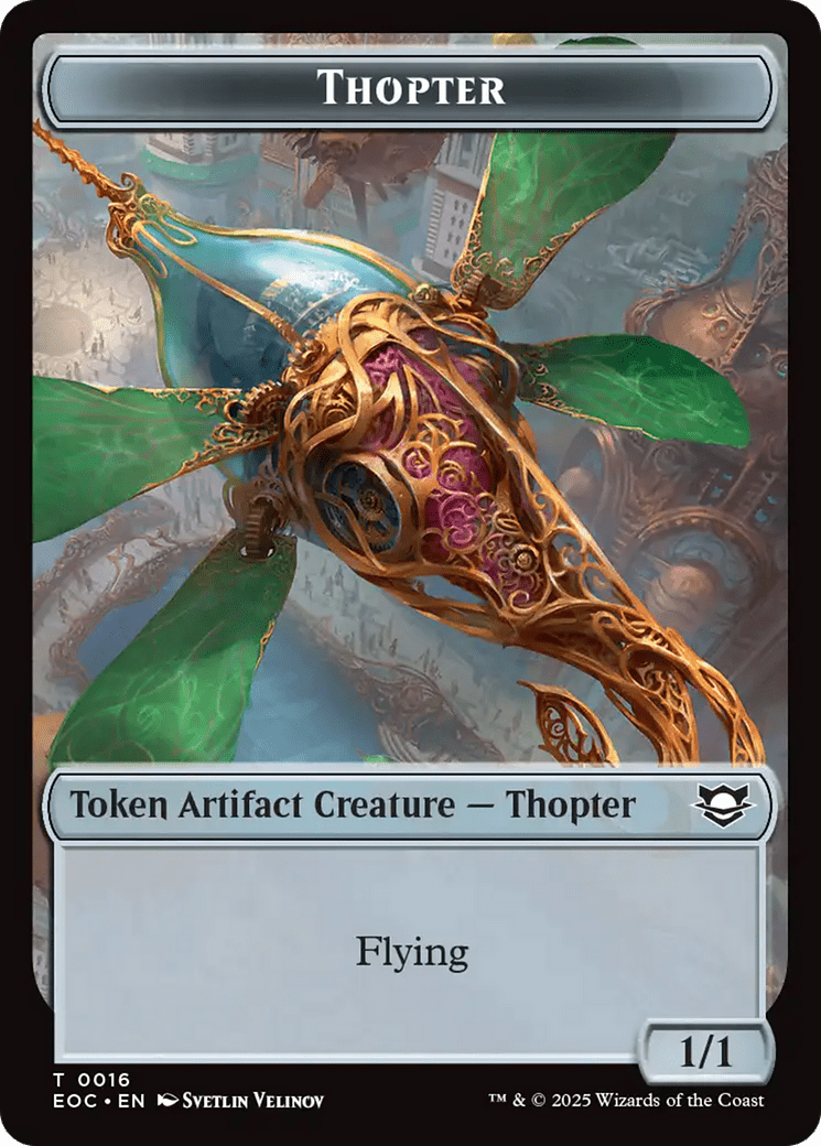 Thopter // Beast (0006) Double-Sided Token [Edge of Eternities Commander Tokens] MTG Single Magic: The Gathering  | Multizone: Comics And Games