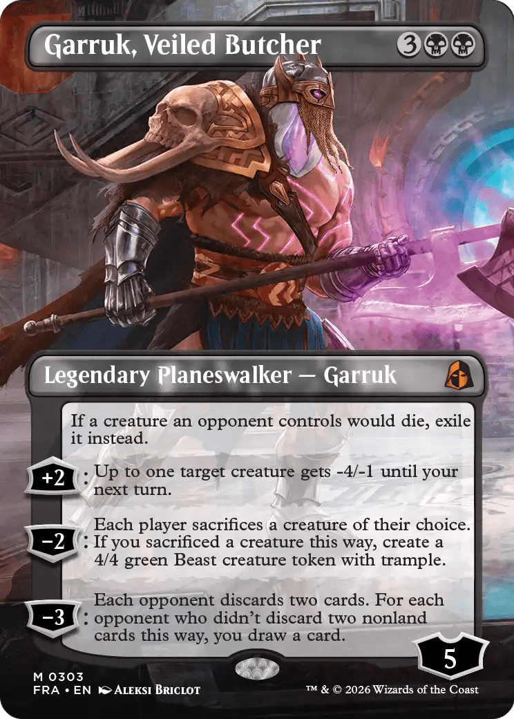 Garruk, Veiled Butcher (Borderless) [Reality Fracture] MTG Single Magic: The Gathering  | Multizone: Comics And Games