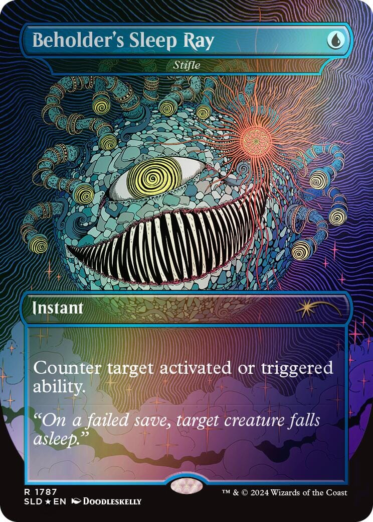 Beholder's Sleep Ray - Stifle (Rainbow Foil) [Secret Lair Drop Series] MTG Single Magic: The Gathering  | Multizone: Comics And Games
