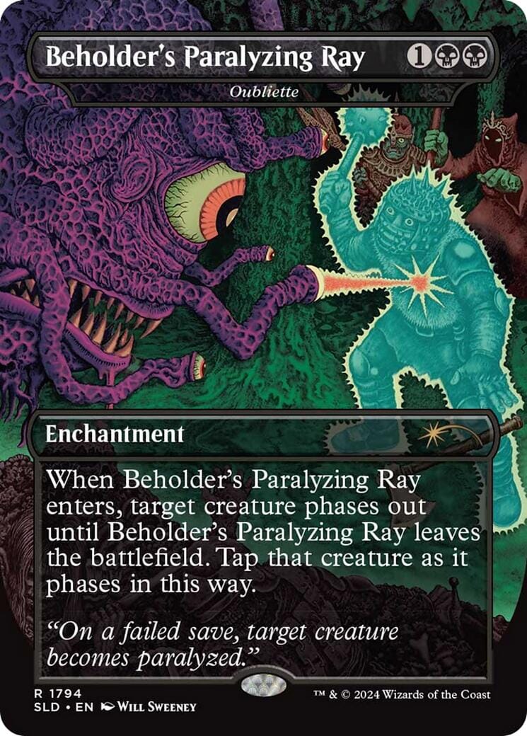Beholder's Paralyzing Ray - Oubliette [Secret Lair Drop Series] MTG Single Magic: The Gathering  | Multizone: Comics And Games