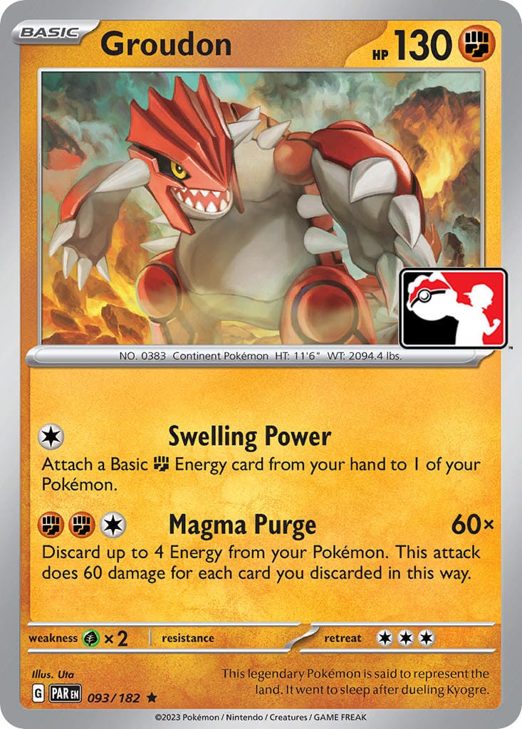Groudon (093/182) [Prize Pack Series Five] Pokemon Single Pokémon  | Multizone: Comics And Games